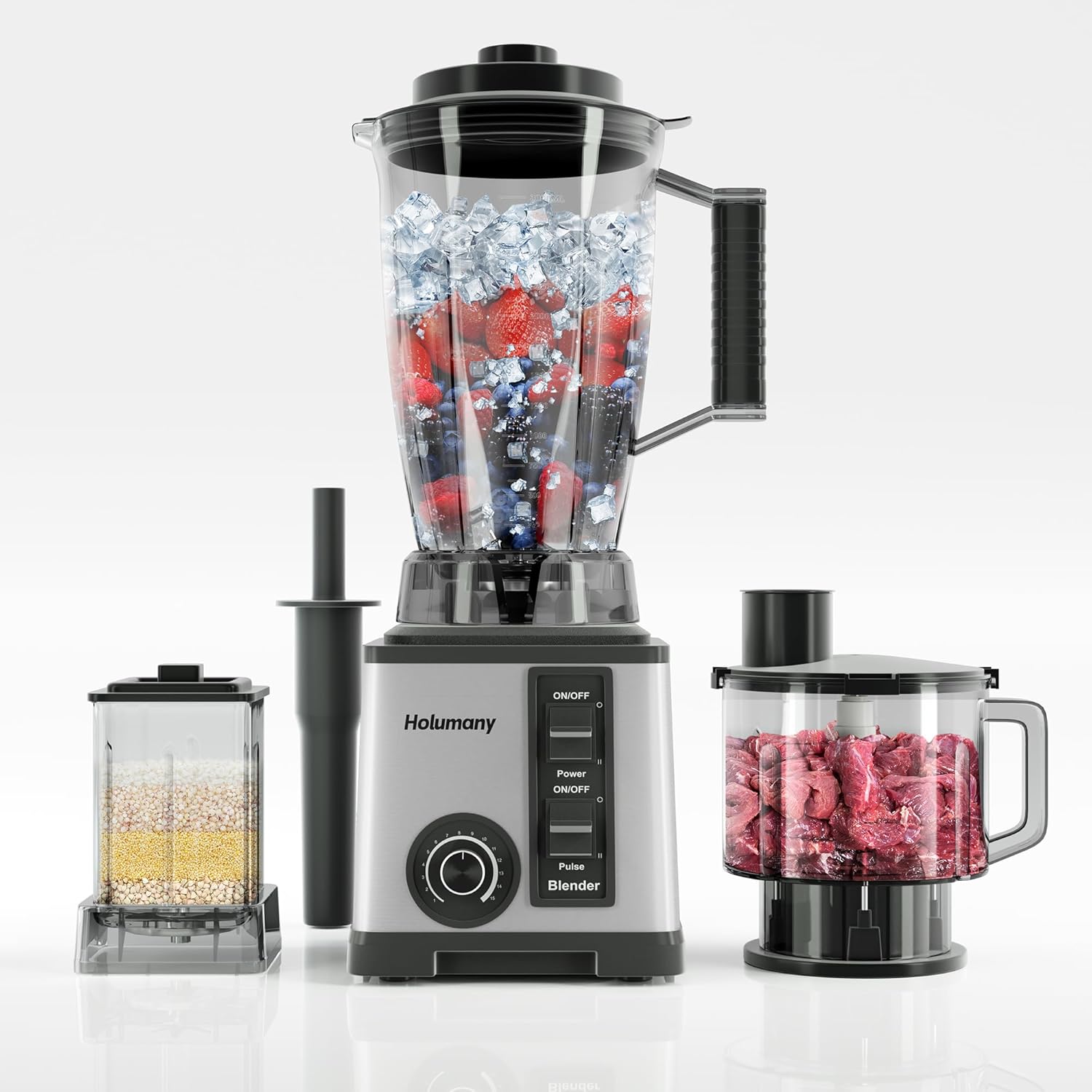 1200W Countertop Blender and Food Processor Combo - Image 2