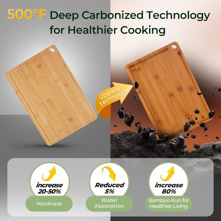 Bamboo Cutting Board for Kitchen - Image 3