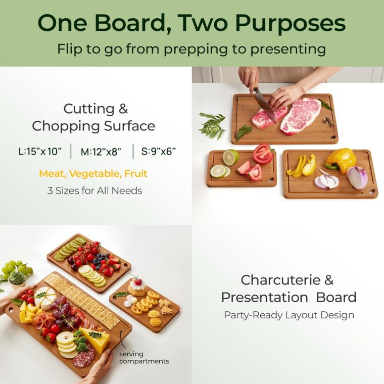 Bamboo Cutting Board for Kitchen - Image 4