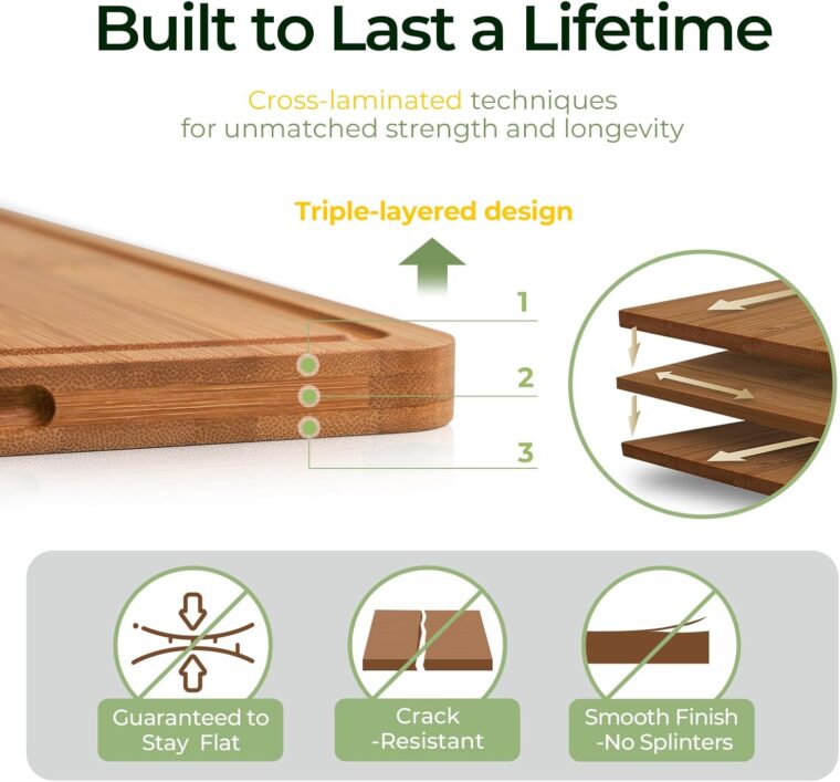 Bamboo Cutting Board for Kitchen - Image 5