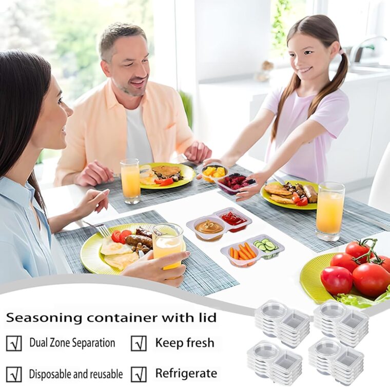 Reusable Snack Containers with Lids for Portion Control - Image 5