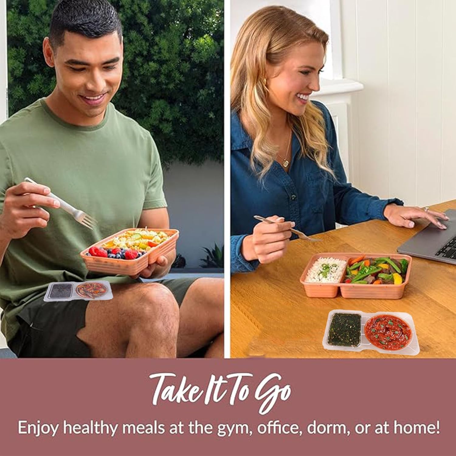 Reusable Snack Containers with Lids for Portion Control - Image 7