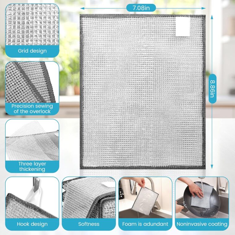 3-Layer Metal Dish Cloth - Image 3