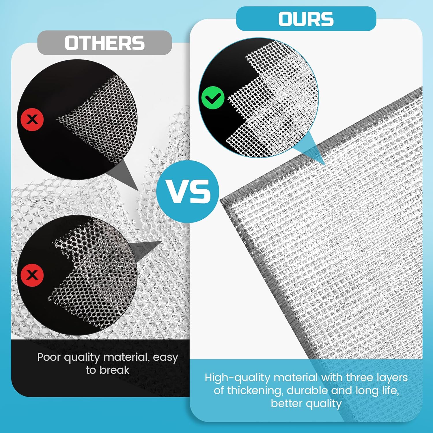 3-Layer Metal Dish Cloth - Image 4