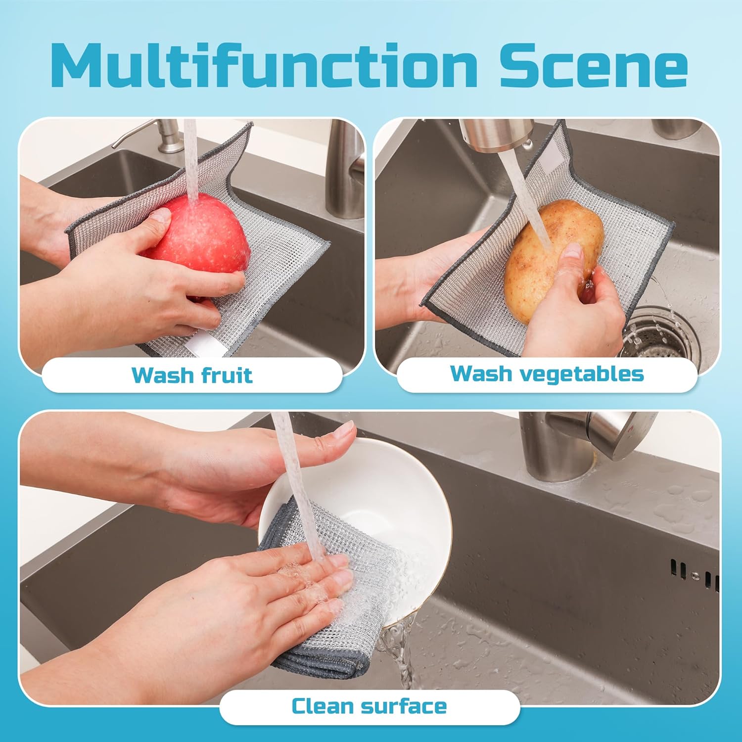 3-Layer Metal Dish Cloth - Image 6