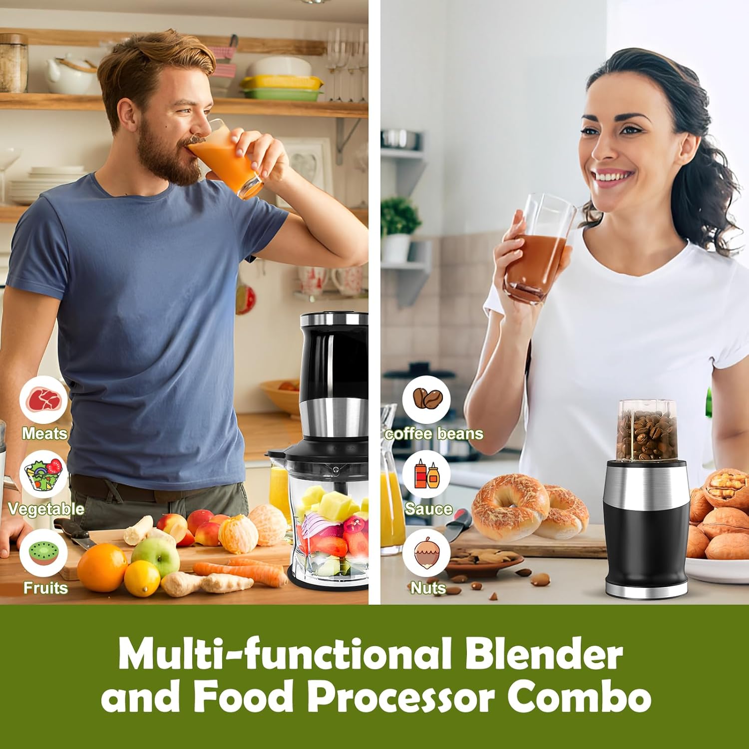 700W Electric Blender with Mixer Grinder/Blender/Chopper - Image 3