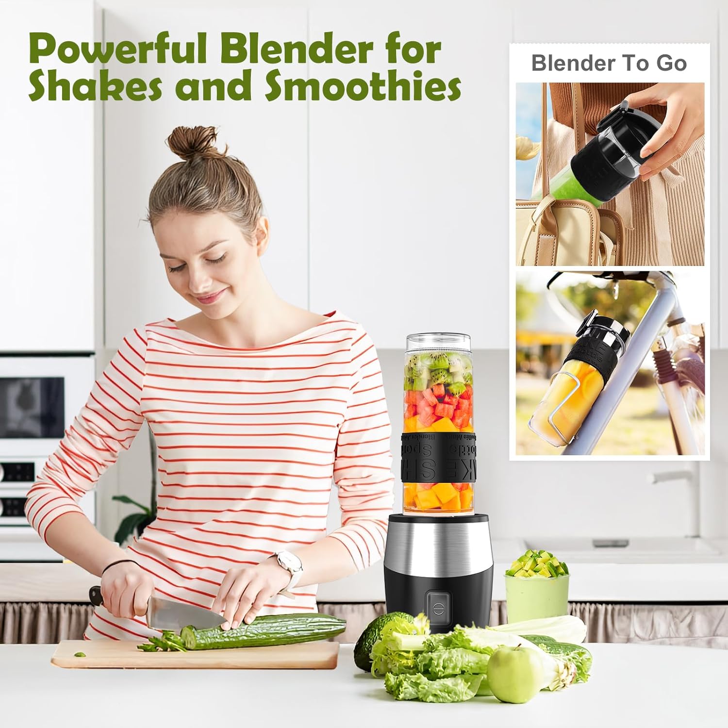 700W Electric Blender with Mixer Grinder/Blender/Chopper - Image 5