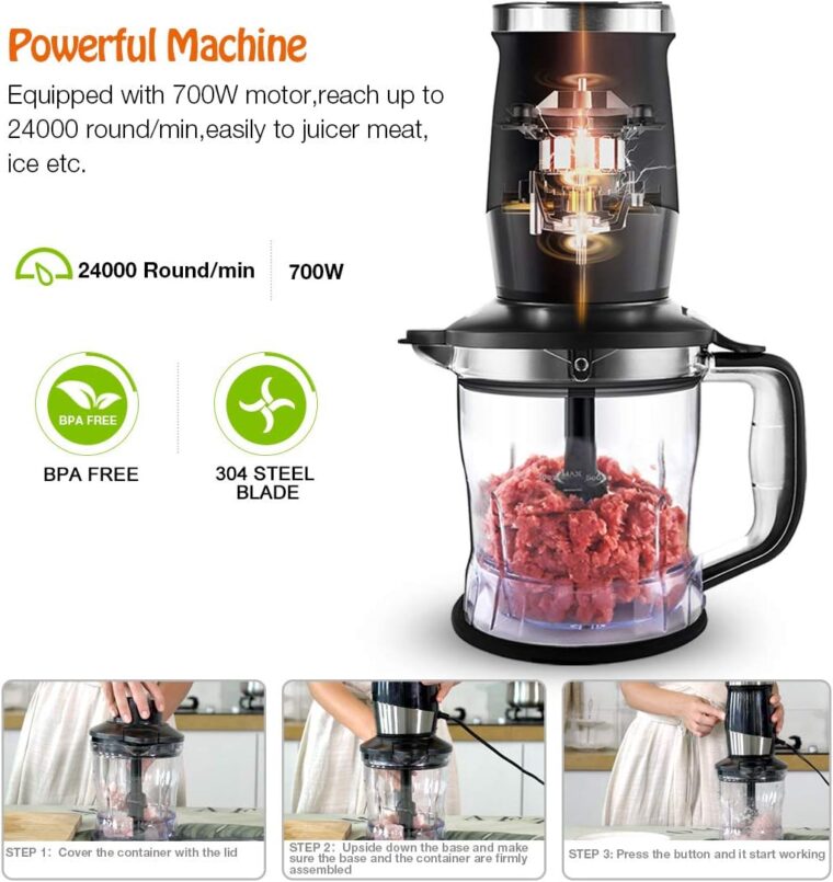700W Electric Blender with Mixer Grinder/Blender/Chopper - Image 6