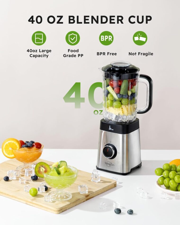 Sangcon 5-in-1 Blender and Food Processor Combo - Image 3