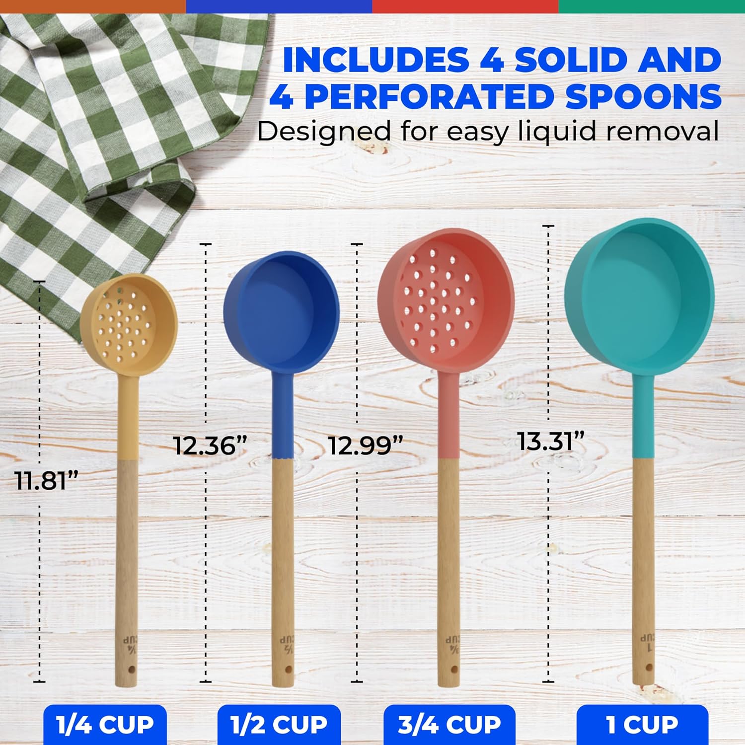 Silicone Portion Control Serving Spoons - Image 3
