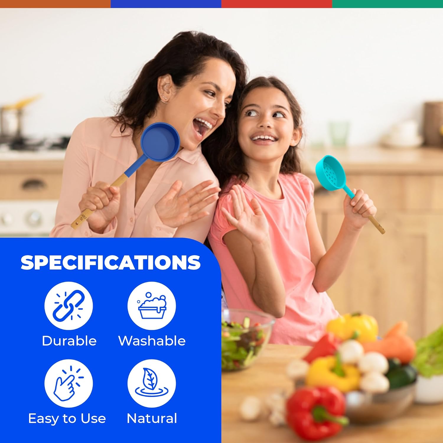 Silicone Portion Control Serving Spoons - Image 7