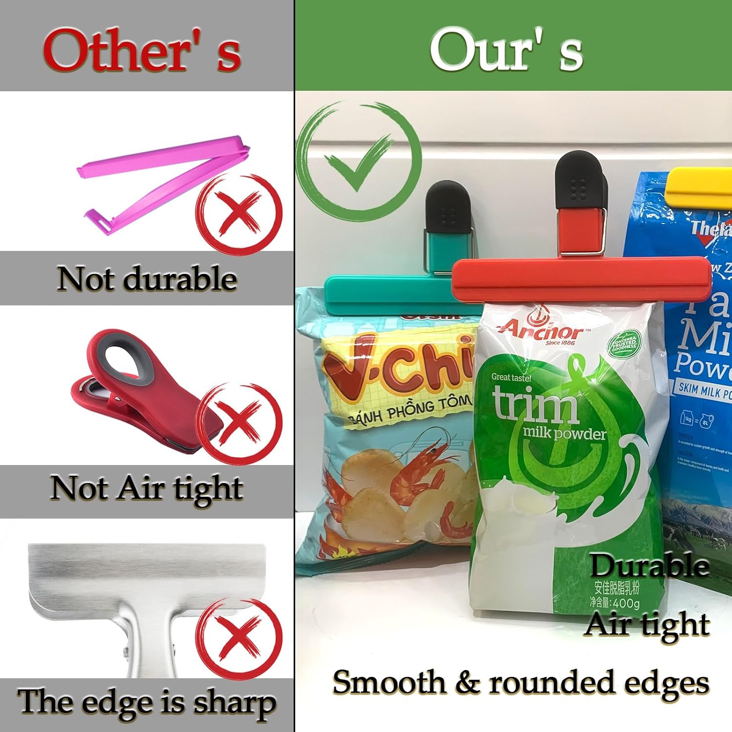 Chip Clips for Food Storage Bags - Image 6