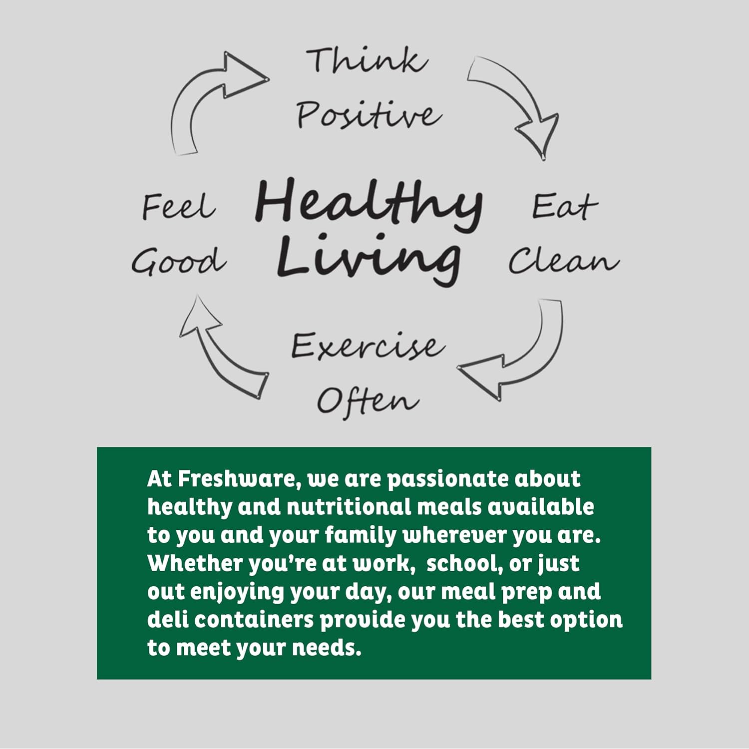 Freshware 50 Piece Food Storage Container Set - Image 9