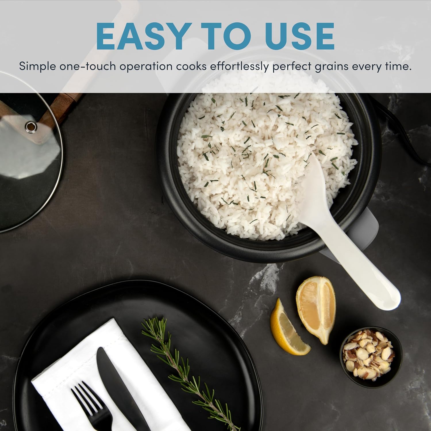 Aroma 6-Cup One Touch Rice Cooker - Image 4