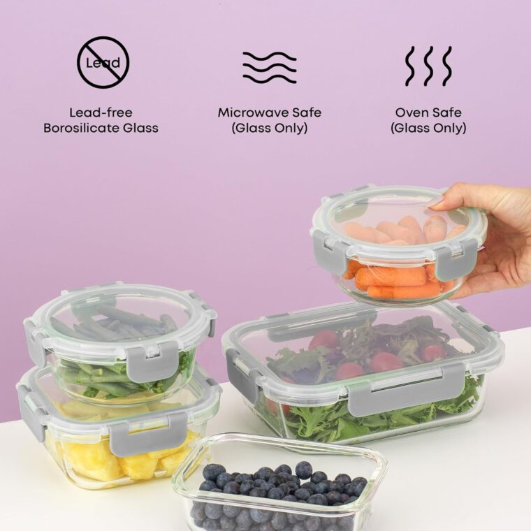 Borosilicate Glass Storage Containers with Lids - Image 6