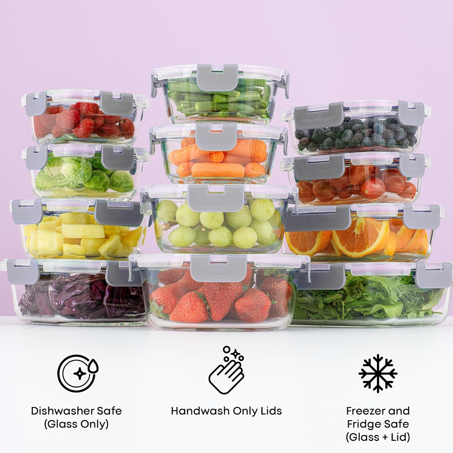 Borosilicate Glass Storage Containers with Lids - Image 7