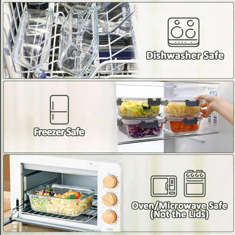 Glass Meal Prep Containers with Lids - Image 5