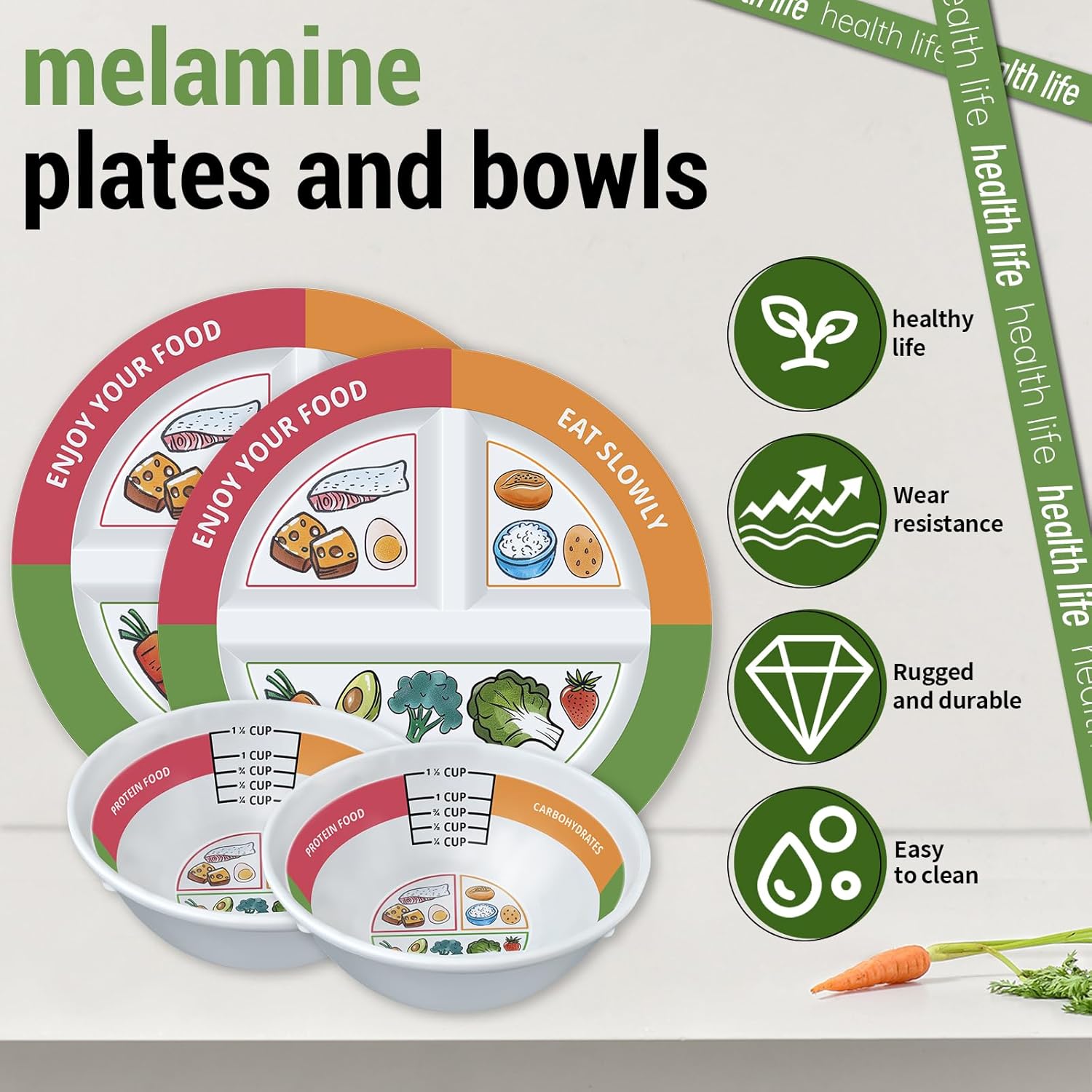 Portion Control Plates for Weight Loss & Healthy Diets - Image 5