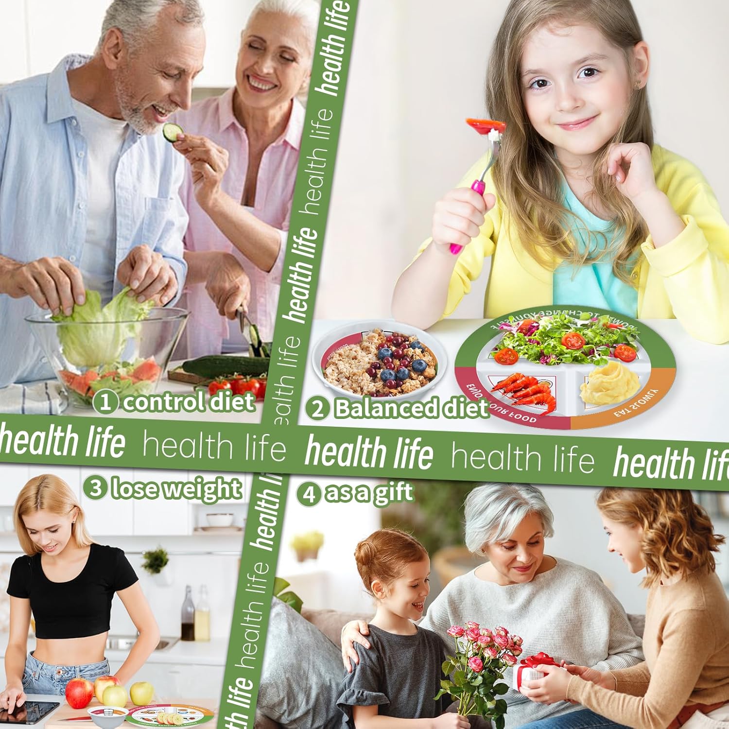 Portion Control Plates for Weight Loss & Healthy Diets - Image 6