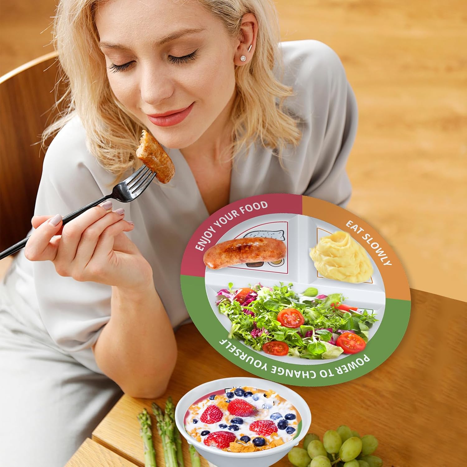 Portion Control Plates for Weight Loss & Healthy Diets - Image 8