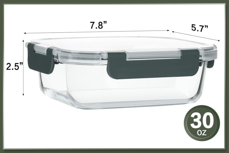 Glass Meal Prep Containers with Lids - Image 3