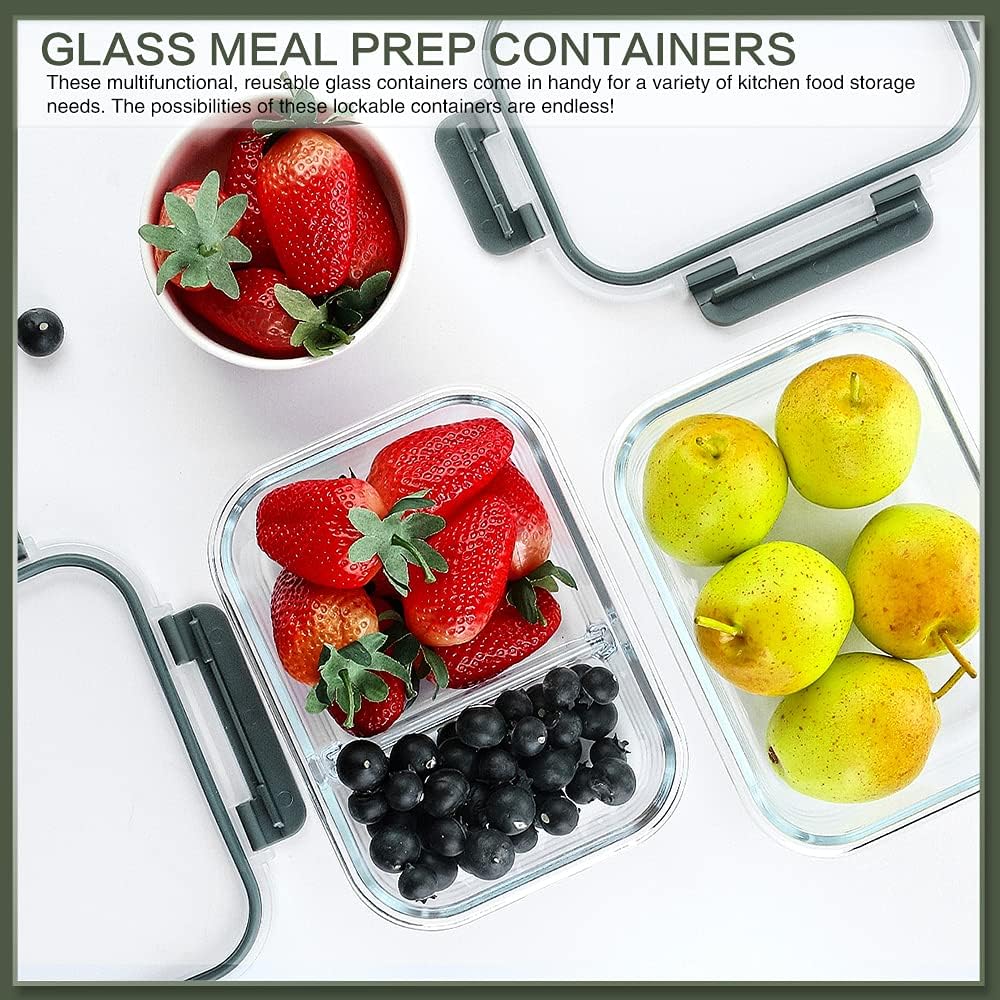 Glass Meal Prep Containers with Lids - Image 4