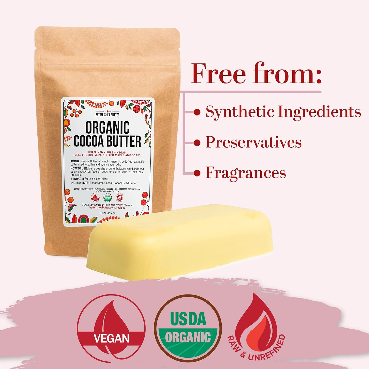 Organic Cocoa Butter for Skin Moisturizer - Image 9