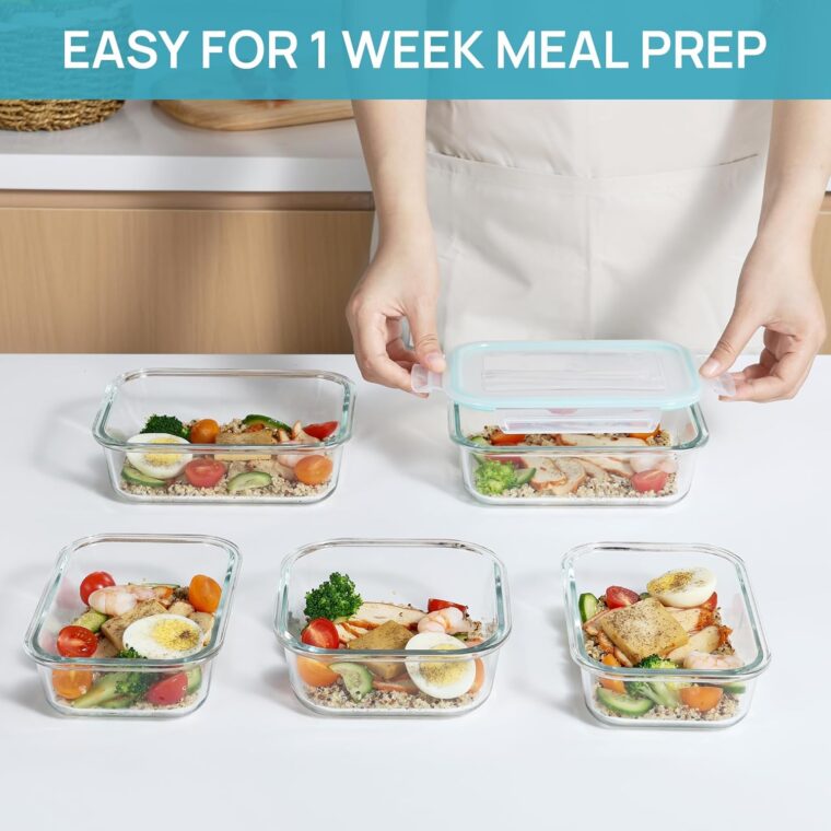 Glass Food Storage Containers with Airtight Lids - Image 7