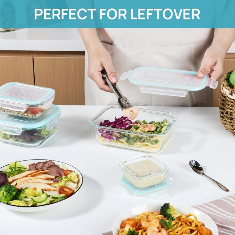 Glass Food Storage Containers with Airtight Lids - Image 8