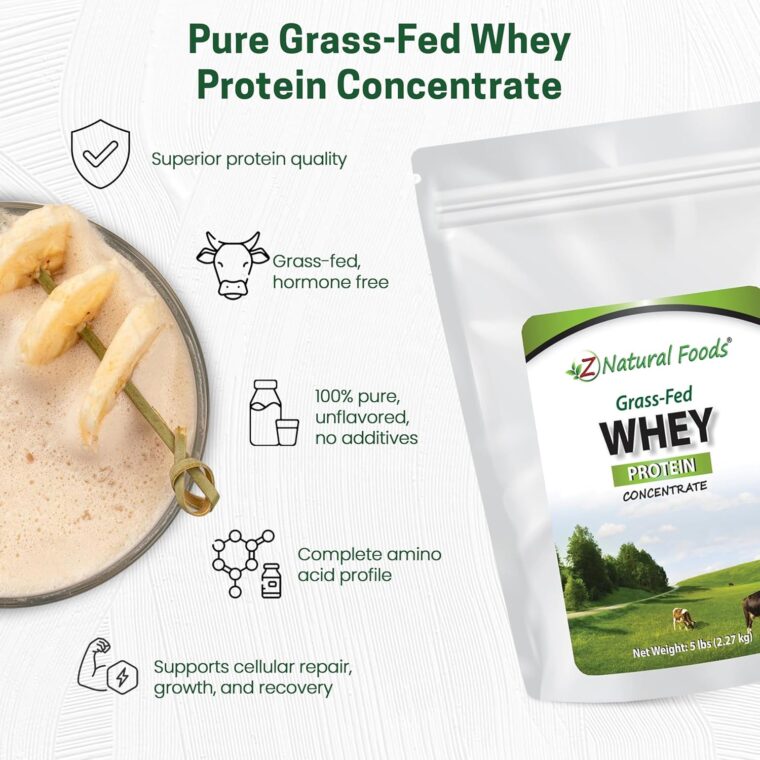 Z Natural Foods Grass-Fed Whey Protein Concentrate - Image 5