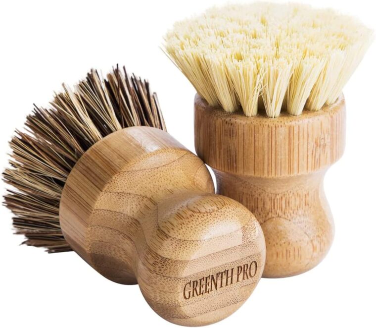 Bamboo Mini Dish Brush Set - Image 3