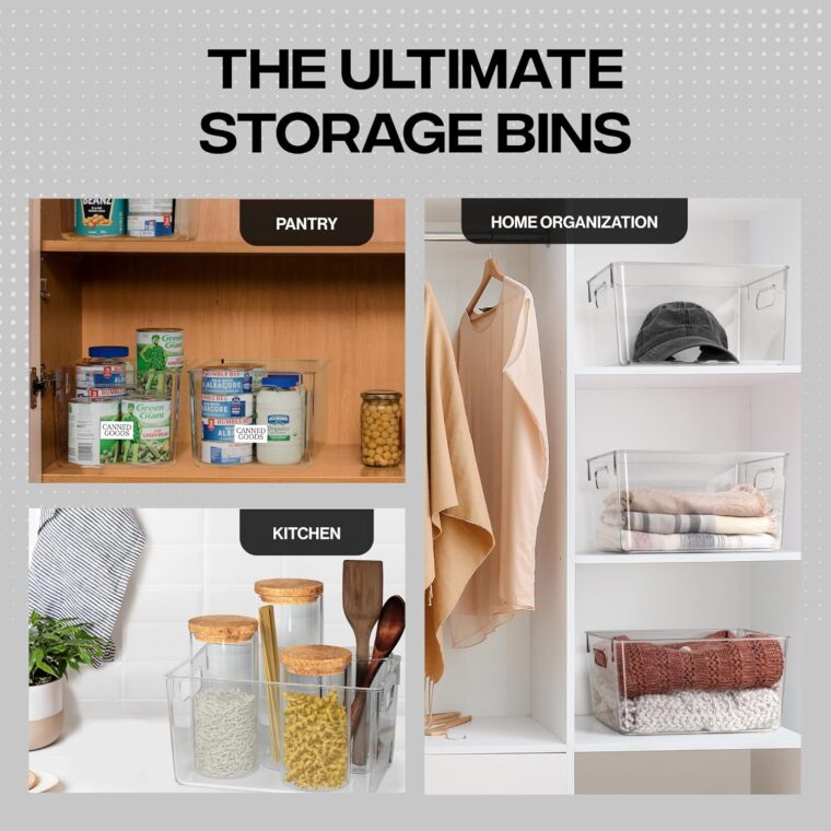 ClearSpace Clear Plastic Storage Bins - Image 4