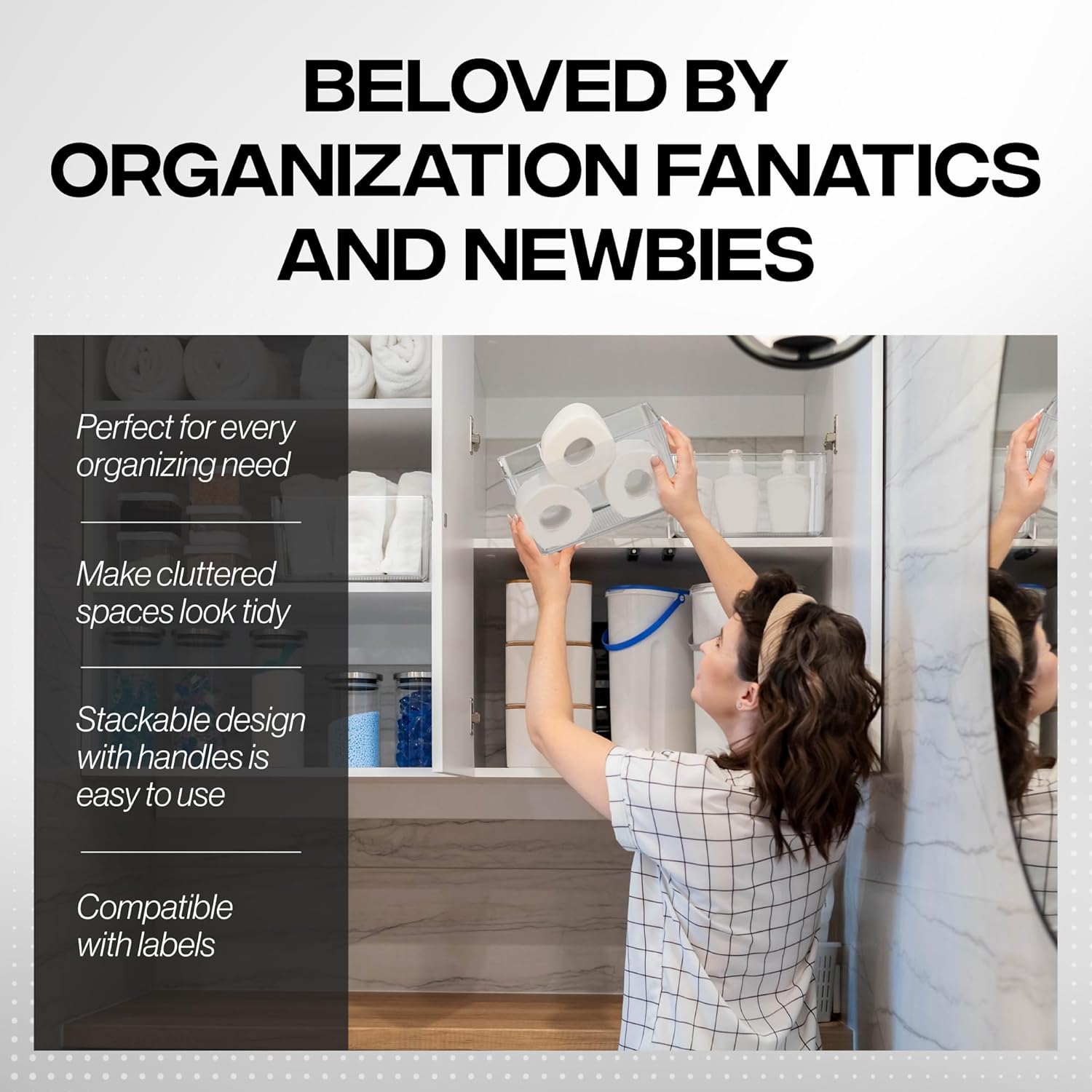 ClearSpace Clear Plastic Storage Bins - Image 6