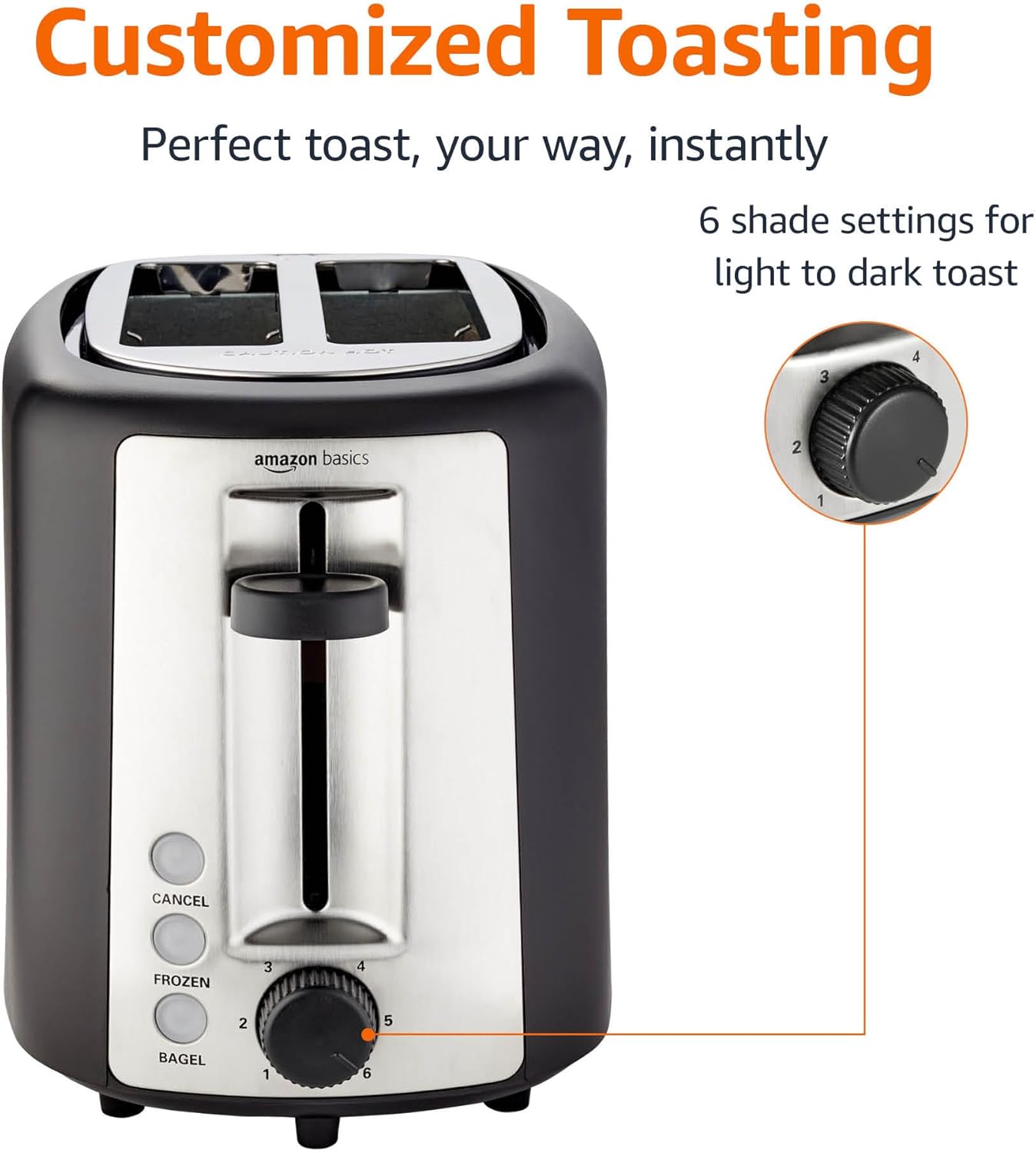 Amazon Basics 2 Slice Toaster - Image 3