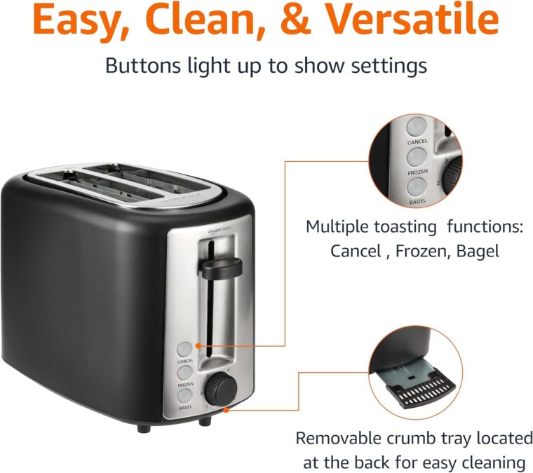 Amazon Basics 2 Slice Toaster - Image 5