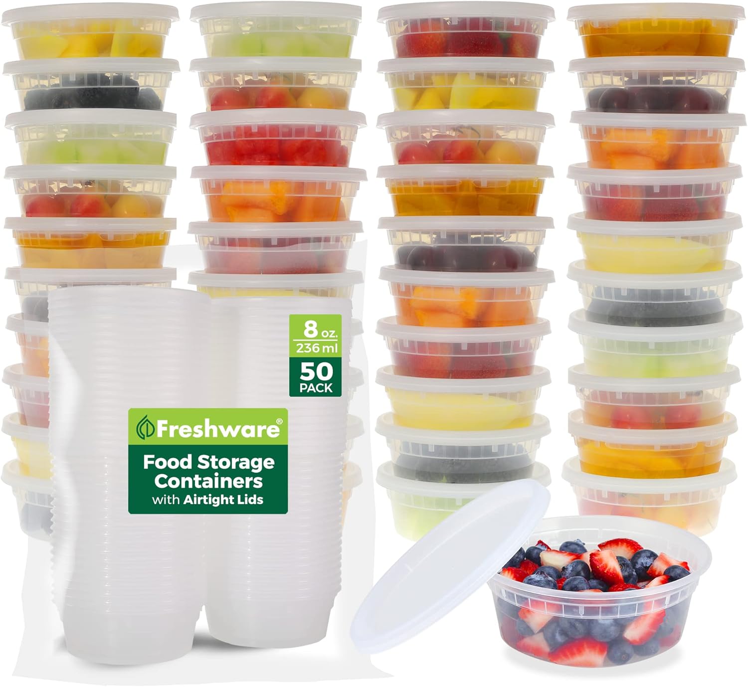 Freshware 50 Piece Food Storage Container Set - Image 2