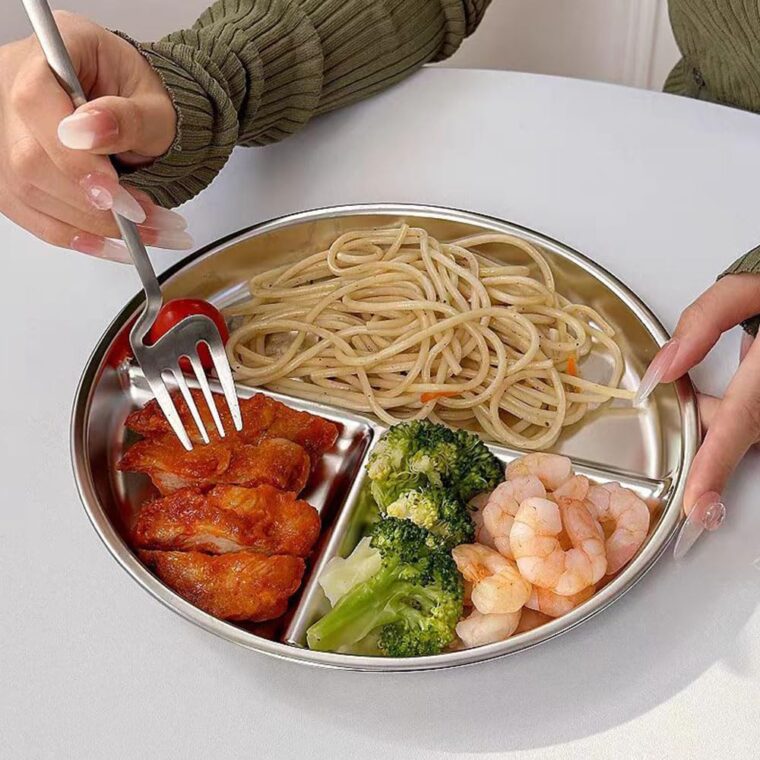 Stainless Steel Portion Control Plates - Image 3