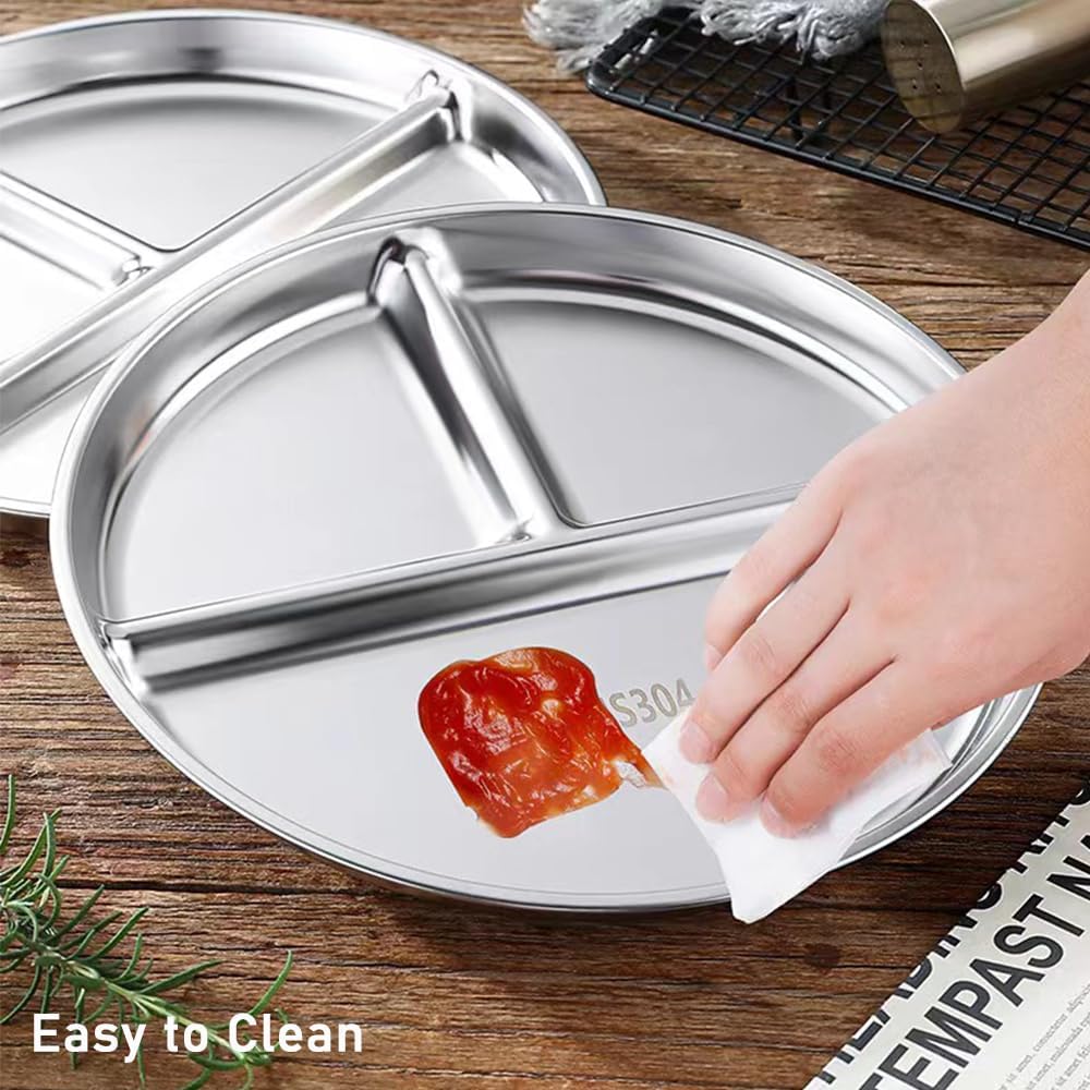 Stainless Steel Portion Control Plates - Image 3