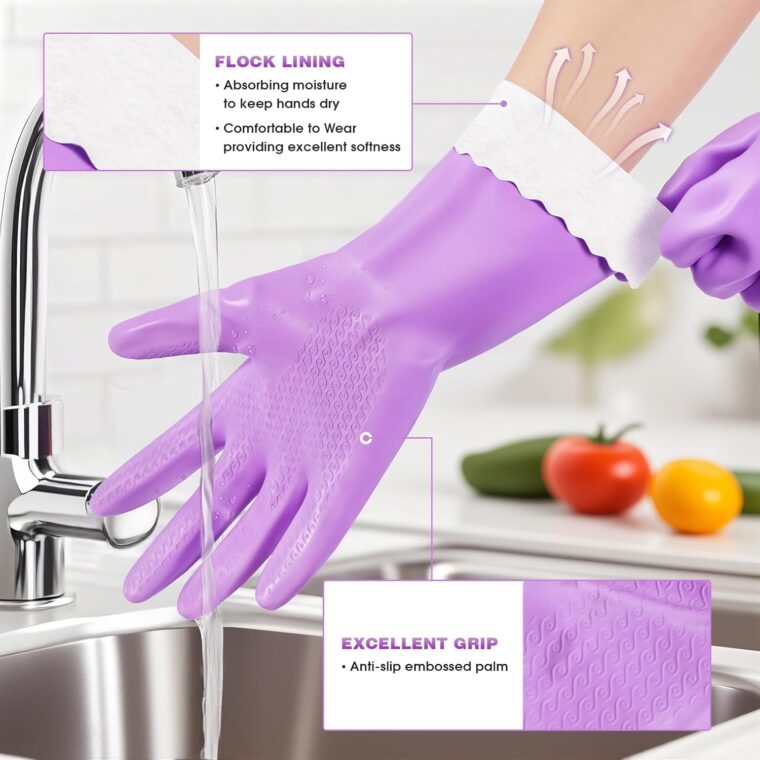 Elgood Reusable Dishwashing Gloves - Image 3