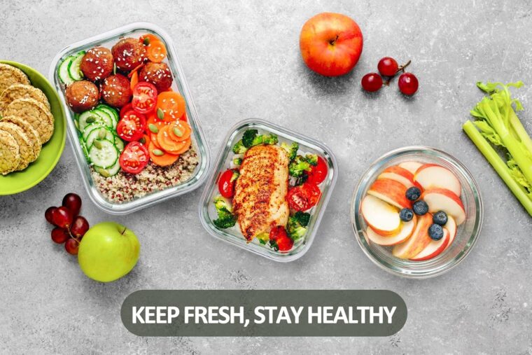 Glass Food Storage Containers with Upgraded Snap Locking Lids - Image 7