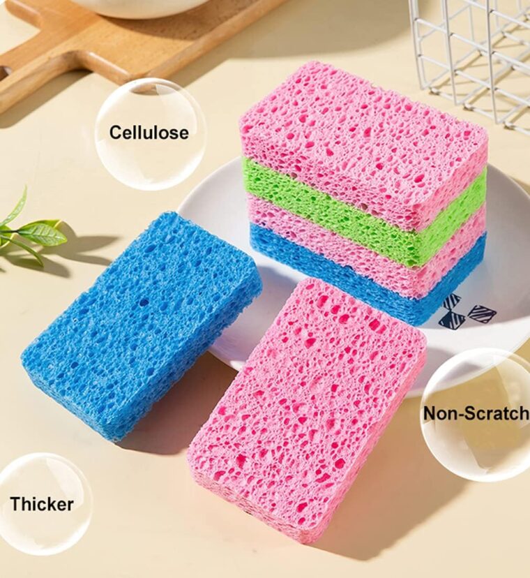 Natural Cellulose Sponges for Kitchen and Bathroom - Image 4