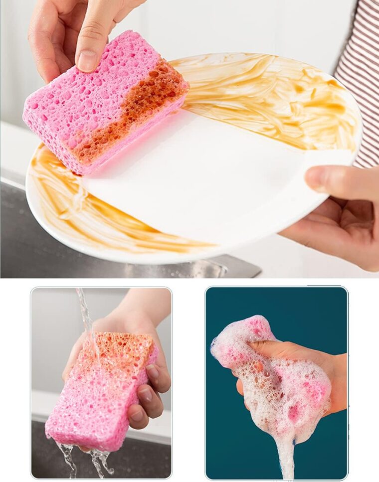 Natural Cellulose Sponges for Kitchen and Bathroom - Image 5