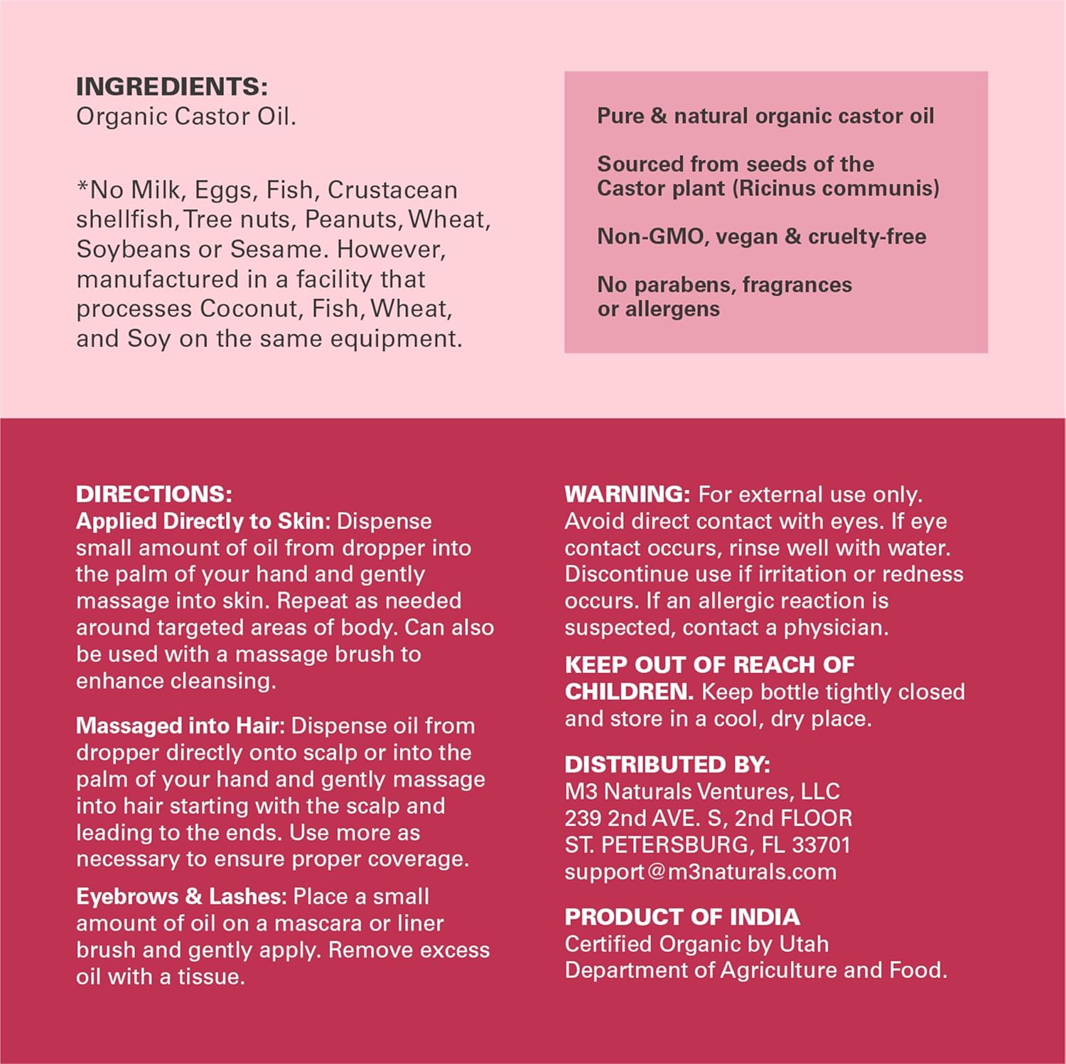 100% Pure Organic Castor Oil for Hair, Skin and Health Benefits - Image 7