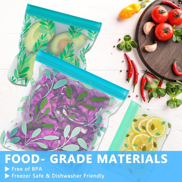 10 Pack Reusable PEVA Food Storage Bags - Image 7