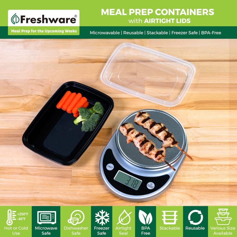 Freshware 50 Pack Meal Prep Containers - Image 3