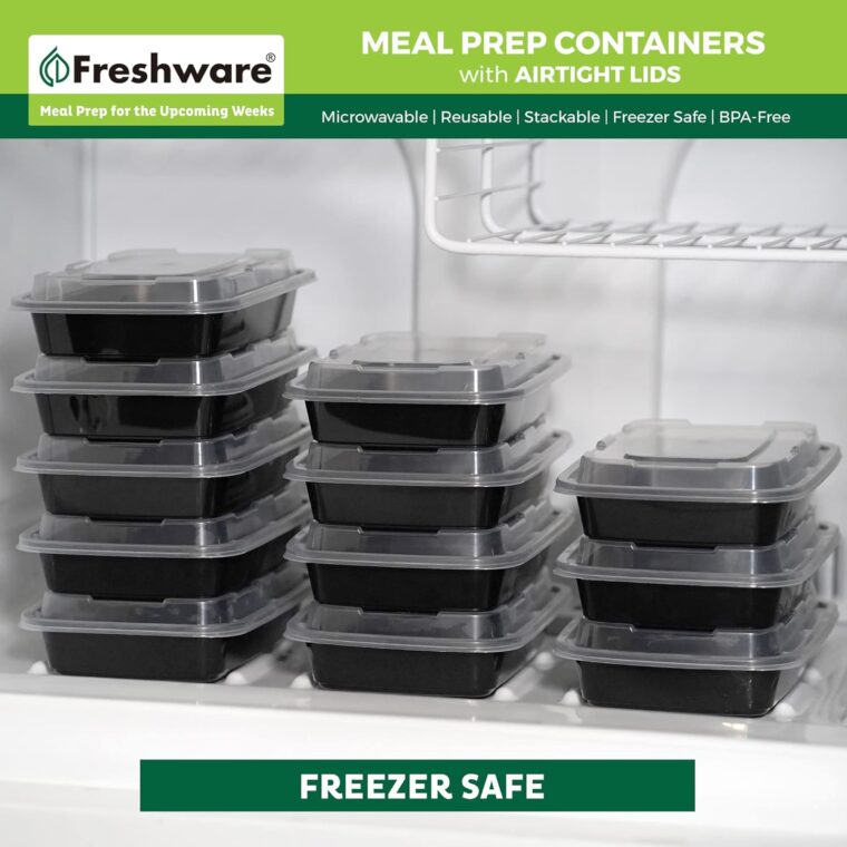 Freshware 50 Pack Meal Prep Containers - Image 9