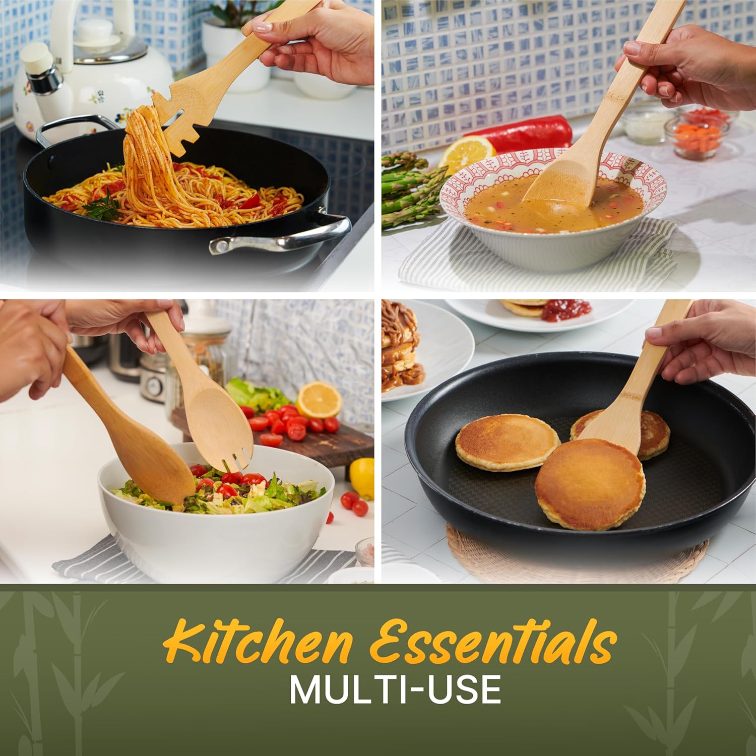 Bamboo Cooking Utensil Set - Image 4
