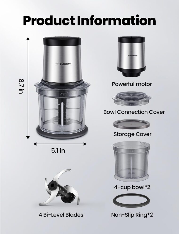 Electric Food Chopper 4 Cup - Image 8