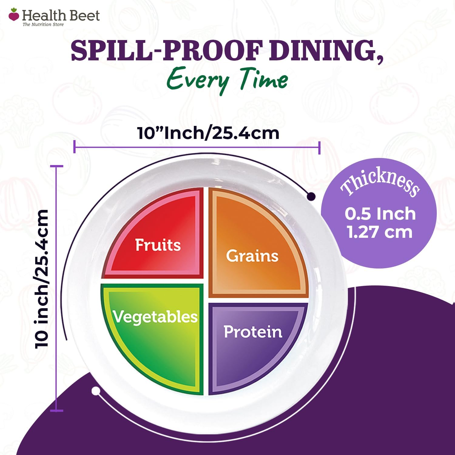 MyPlate Portion Control Plate - Image 3
