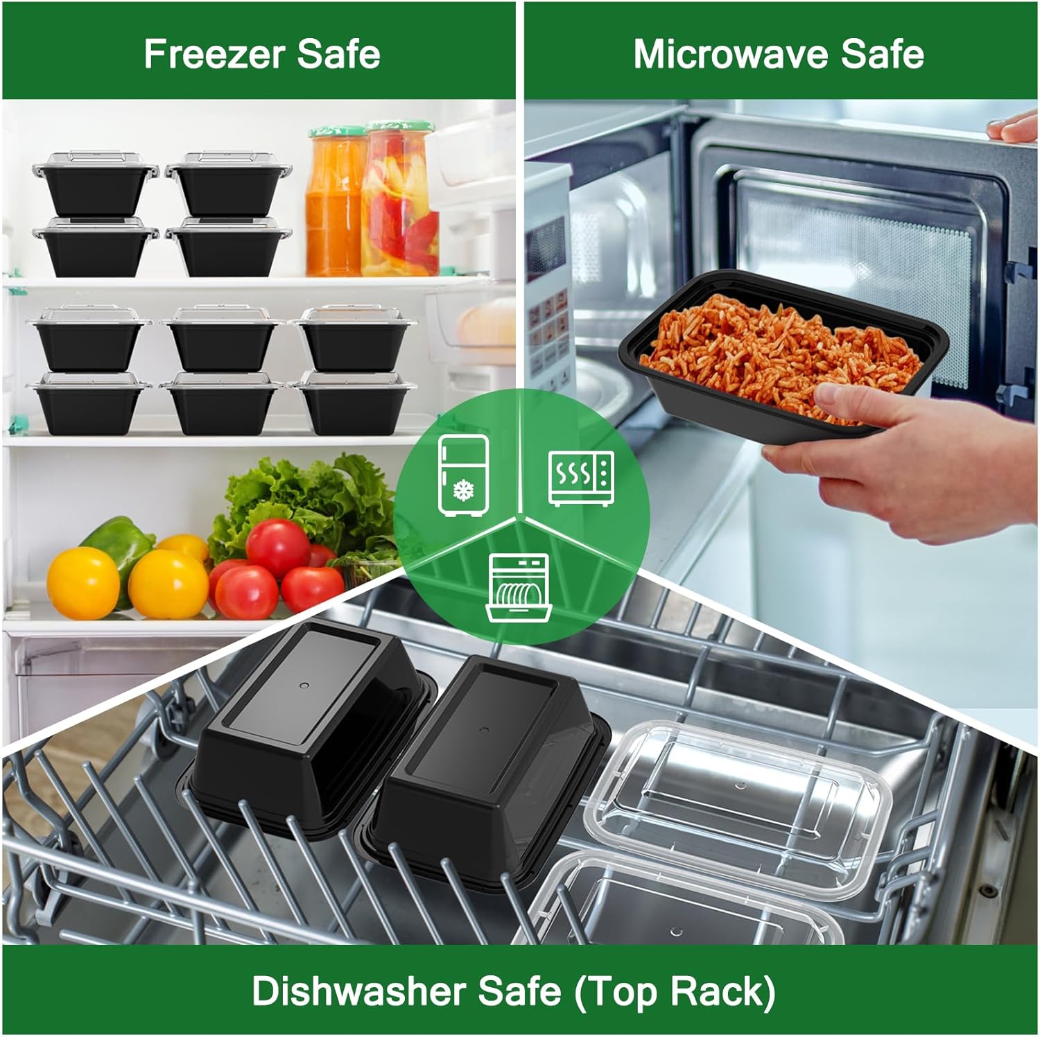 Reusable Meal Prep Containers with Lids - Image 6